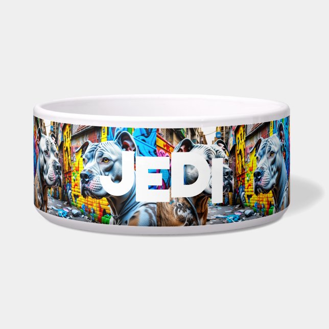 Urban Pitbull City Graffiti Street Art Personalise (Front)