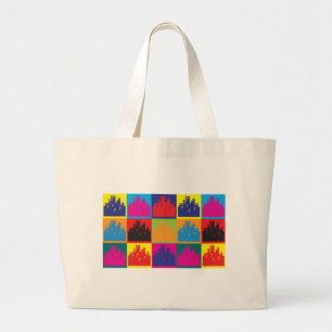 Urban Planning Pop Art Large Tote Bag