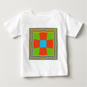 "Urban Quilt" European Geometric Pattern Art Baby T-Shirt