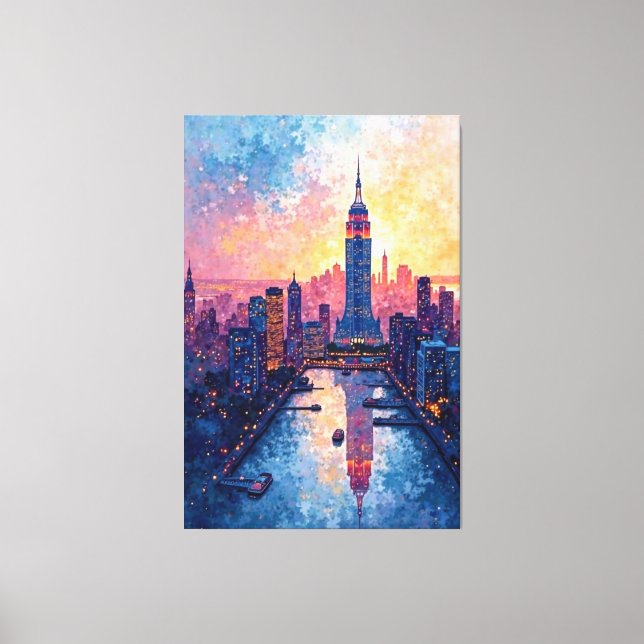 Urban Radiance Canvas Print (Front)