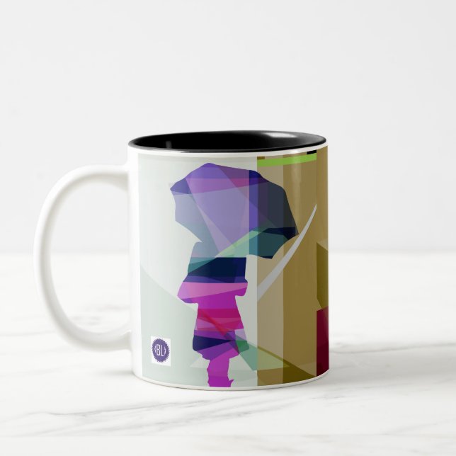 Urban rain mug3- black inside Two-Tone coffee mug (Left)