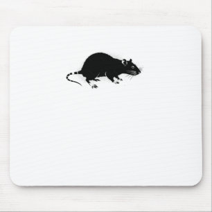 Urban Rat Stencil Graffiti Art Sticker Mouse Mat