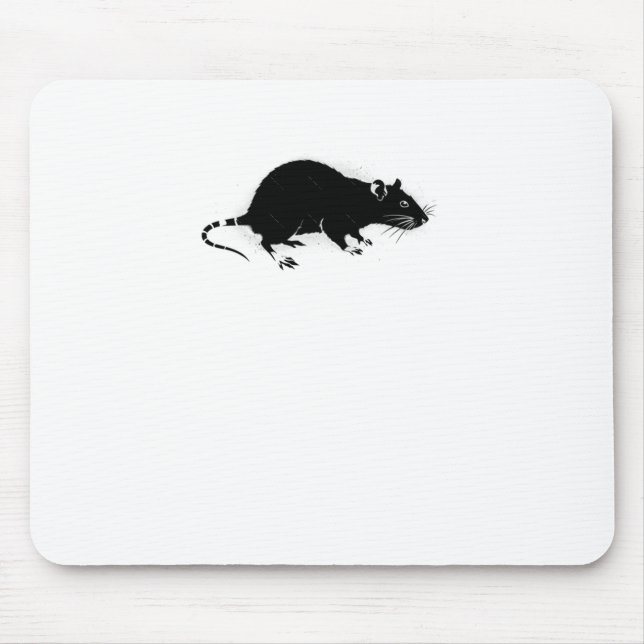 Urban Rat Stencil Graffiti Art Sticker  Mouse Mat (Front)