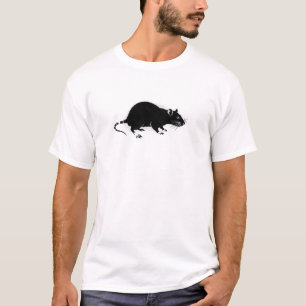 Urban Rat Stencil Graffiti Art Sticker T-Shirt