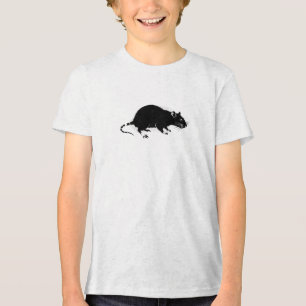 Urban Rat Stencil Graffiti Art Sticker Tri-Blend Shirt