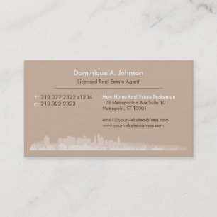 Urban Real Estate Agent Custom Business Card