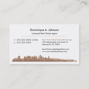 Urban Real Estate Agent Custom Business Card