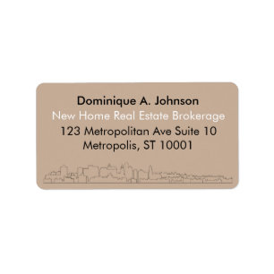 Urban Real Estate Custom Return Address Labels