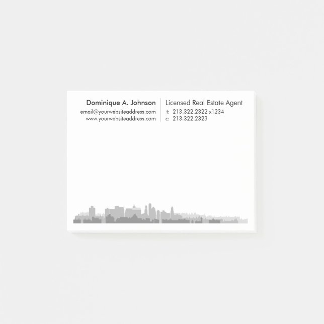 Urban Real Estate Personalised Post-It® Notes (Front)