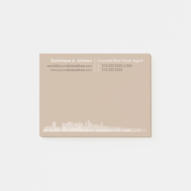 Urban Real Estate Personalised Post-It® Notes (Front)