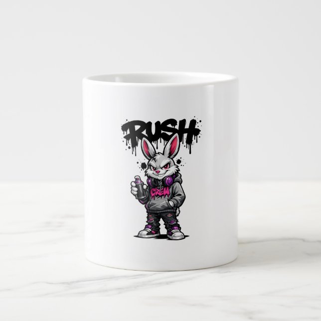 Urban Rebel Rabbit Graffiti Mug (Front)