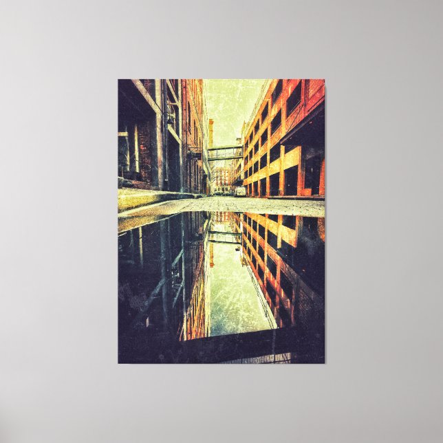 Urban Reflection Canvas Print (Front)