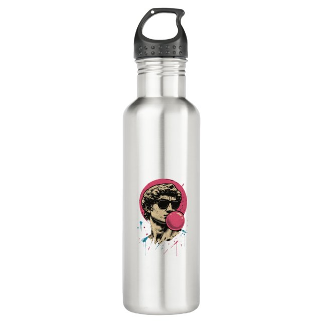 Urban Retro David — Bubblegum Pop Statue 710 Ml Water Bottle (Front)