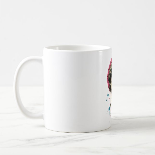 Urban Retro David — Bubblegum Pop Statue Coffee Mug (Left)