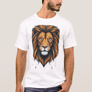Urban Roar: Geometric Lion Graffiti Tees