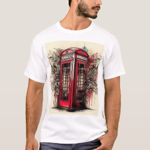 Urban Royalty: Graffiti Meets Victorian Charm T-Shirt