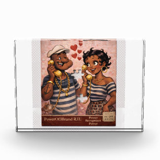 Urban Royalty Love – Afrocentric Power Couple Art Photo Block