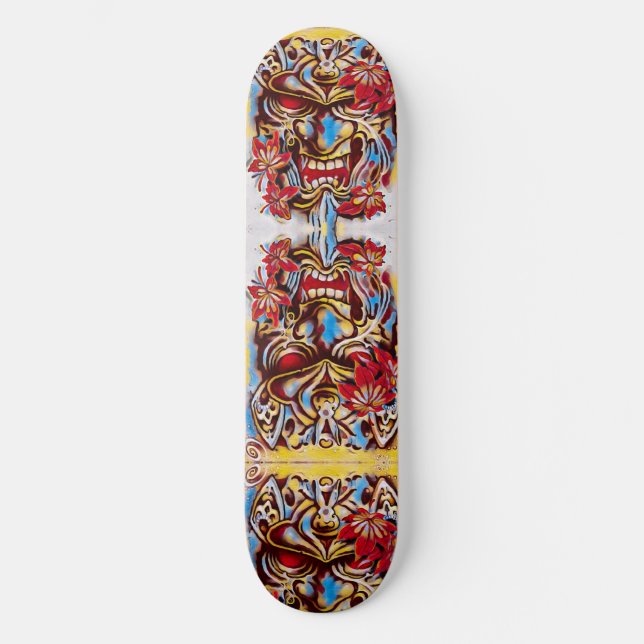 Urban Samurai Sketch Custom Pro Park Board Skateboard (Front)