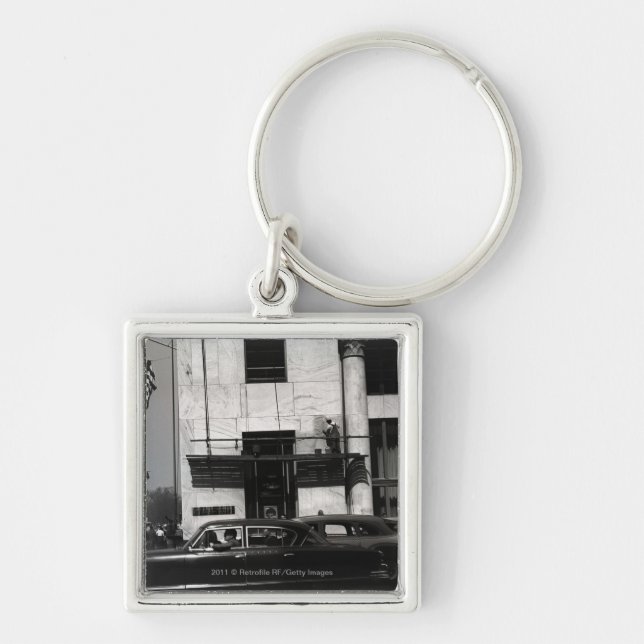 Urban scene in USA Key Ring (Front)