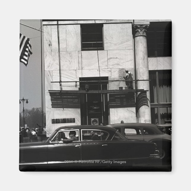 Urban scene in USA Magnet (Front)