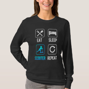 Urban Scooter And E-Scooter For Push And Kick Or S T-Shirt