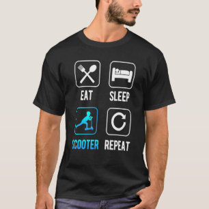 Urban Scooter And E-Scooter For Push And Kick Or S T-Shirt