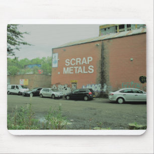Urban scrap yard in Byker Newcastle Mouse Mat