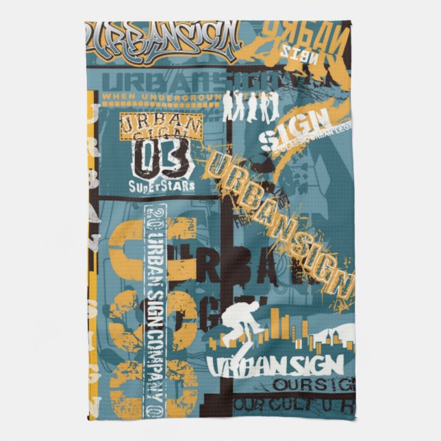 Urban Sign American MoJo Kitchen Towel (Vertical)