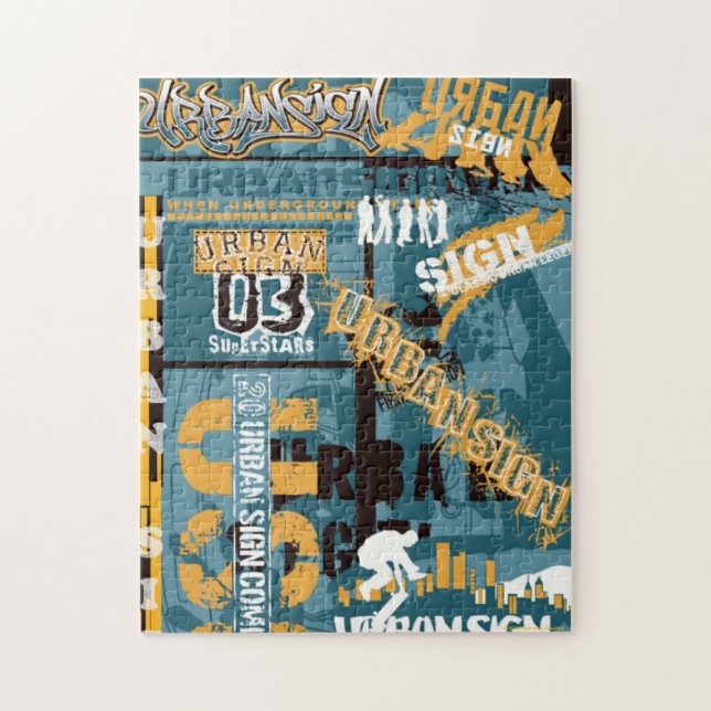 Urban Sign Puzzle (Vertical)