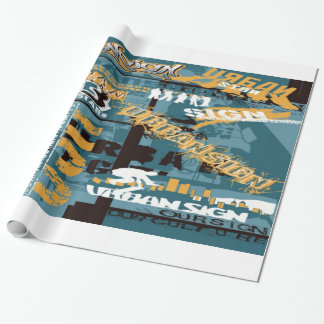 Urban Sign Wrapping Paper