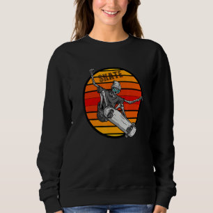 Urban Skate Skull Sport Women Men Youth Vintage Re Sweatshirt