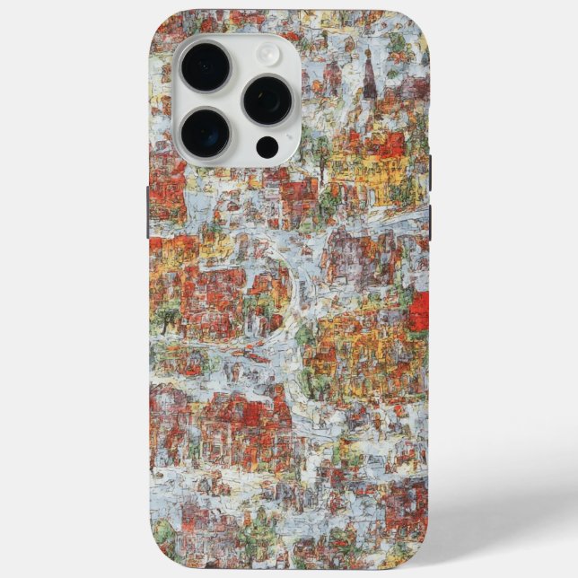 Urban Sketch Art Mobile Case (Back)