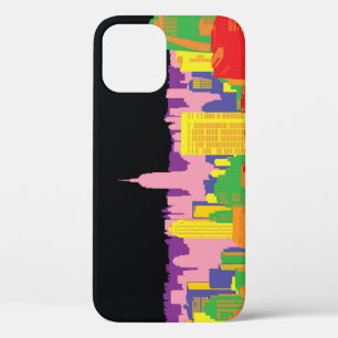 Urban Skyline: Night Rainbow Decor. iPhone 12 Case