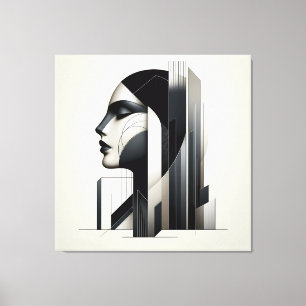 Urban Skyline Profile Canvas Print