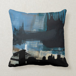 urban skyscraper  American MoJo Throw Pillows