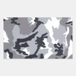 Urban/Snow Camo Rectangular Sticker
