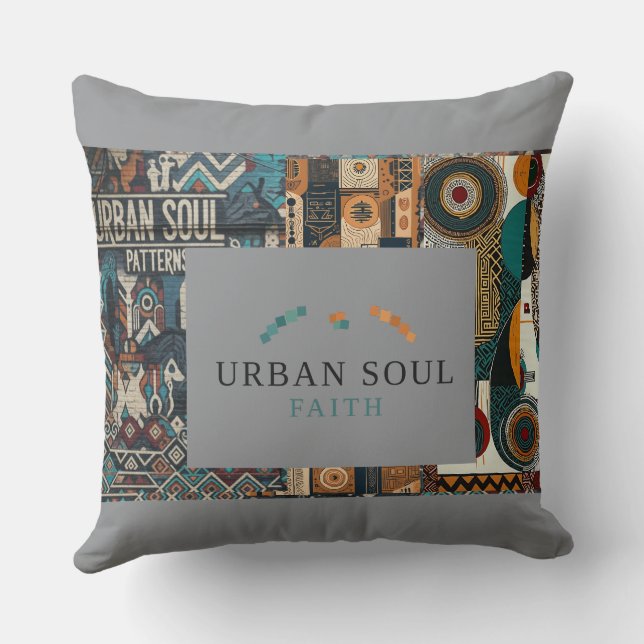 Urban Soul City   Cushion (Back)