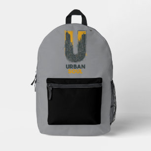 Urban Soul City Health and Wellness Printed Backpack