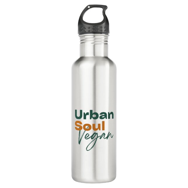 Urban Soul Vegan Minimalist Health and Wellness 710 Ml Water Bottle (Front)