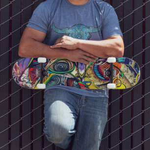 Urban Spirit: Ride the Streets with Graffiti Art Skateboard