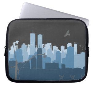 Urban Sprawl (dark) laptop sleeve