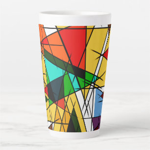 Urban Stained Glass Aesthetic Custom Quote Latte Mug