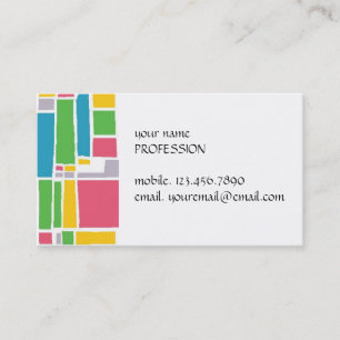 Urban Stained Glass Business Card