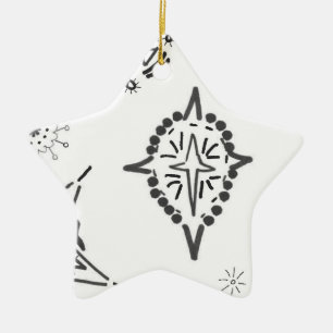 urban star 8 MERRY CHRISTMAS m3galleryStudio Ceramic Tree Decoration