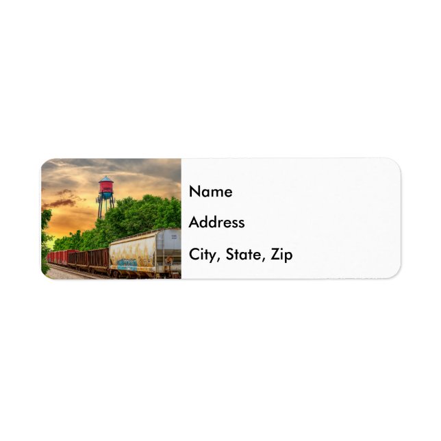 Urban Steam Punk Sunset Address Label (Front)