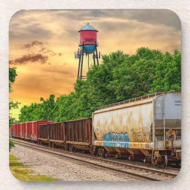Urban Steam Punk Sunset Coaster (Front)