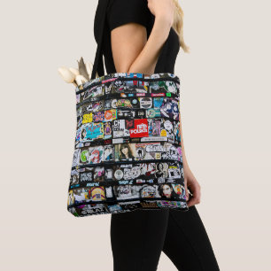 Urban Sticker Art Tote Bag
