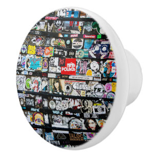 Urban Sticker Wall Ceramic Knob