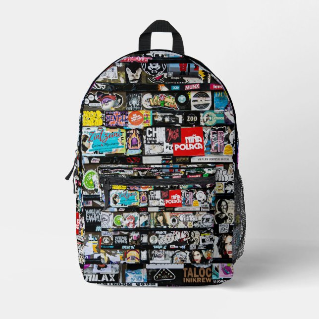 Urban Stickers Photo Printed Backpack (Front)