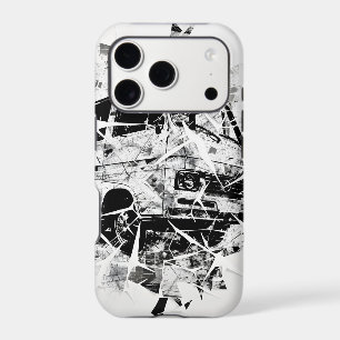 Urban Street Art Abstract Shattered Vintage Van